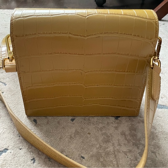 JW PEI MINI FLAP CROSSBODY —Mustard Croc - Picture 5 of 8